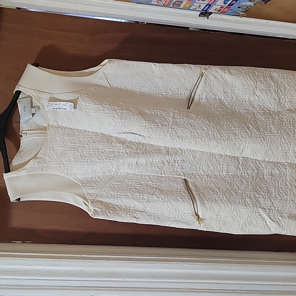 Textured shift dress